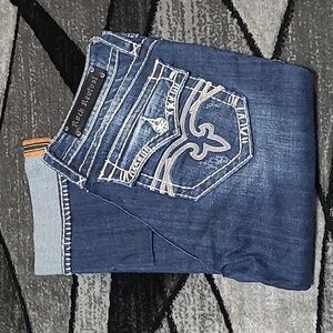 ROCK REVIVAL MORGAN CAPRI DENIM JEAN PRICE FIRM